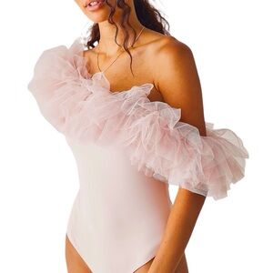 Free People Big Love Bodysuit Women Color Rose Size M